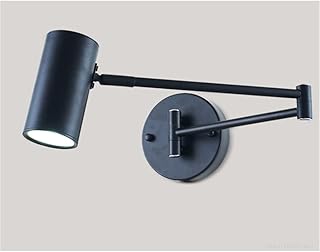 GaRcan Lámpara de Pared basculante Iluminación Interior del Dormitorio para Sala de Estar Lámparas de Noche Sala de Estudio Luz de Pared Ajustable (Color: Azul, tamaño: luz cálida) (luz c