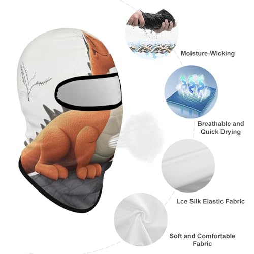 Funny Dragon Balaclava Mascarilla para Hombre y Mujer, Protección Solar, Transpirable, Cubrebocas de Cabeza Completa para Senderismo, Ciclismo, Carrera y Conducción miniatura 3