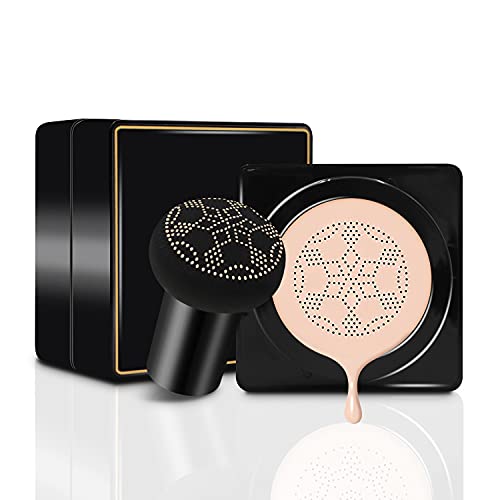 Pinkiou Air Cushions BB Cream CC Cream Mushroomhead Foundation Moisturizing Concealer Hyaluronic Acid Molecule Deep Moisturizing Brightens the Complexion and Lasts for a ï¼¬ong ï¼´imeï¼ˆIvoryï¼‰