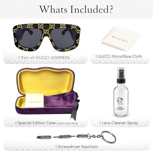 Gucci GG0983S Designer Square Aviator Shape Sunglasses with Non-Polarized Lenses - Epitome of Luxury and Style2