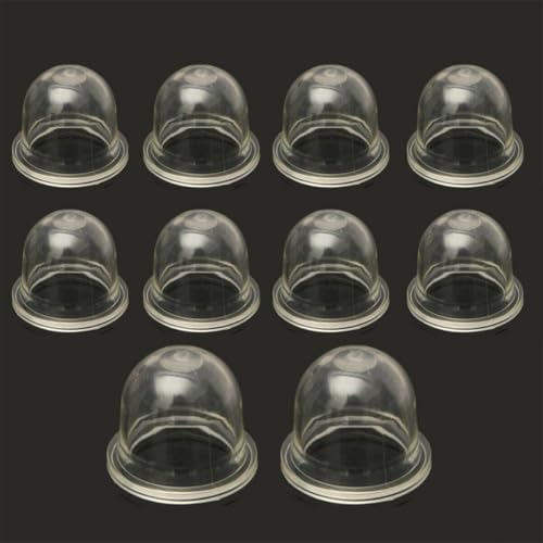 Juego de 10 bombillas de repuesto para sistemas de carburador hechas de transparente para uso en herramientas de gas (pequeño)