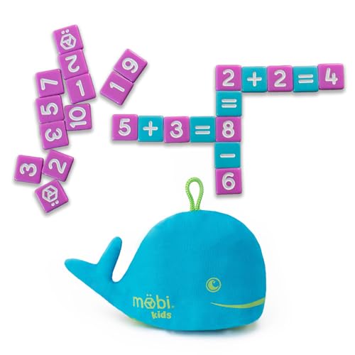 M bi Kids-The Numerical Tile Game For Kids in a Whale Pouch with Included Activity Booklet