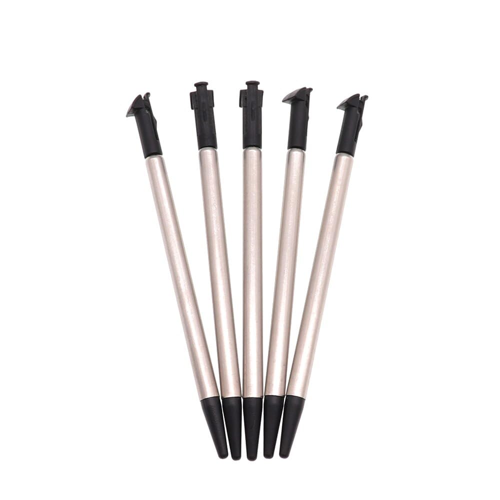5PCS Portable Game Touch Pen Retractable Mini Metal Stylus Touch Screen Pen for New 3DS Console