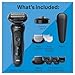 Braun Electric Shaver for Men, Series 5 5150cs, Wet & Dry Razor, Turbo Shaving Mode, Foil Shaver, with Beard Trimmer, Body Groomer and Charging Stand, Blue