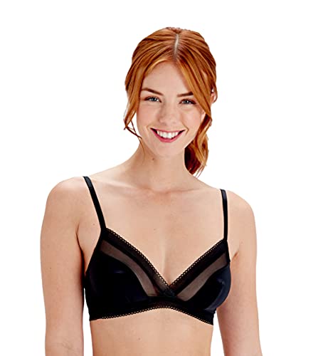 Pretty Polly Women's Naturals Triangle Bra, Black (Black), Extra Large (Us 14-18) #TOP30