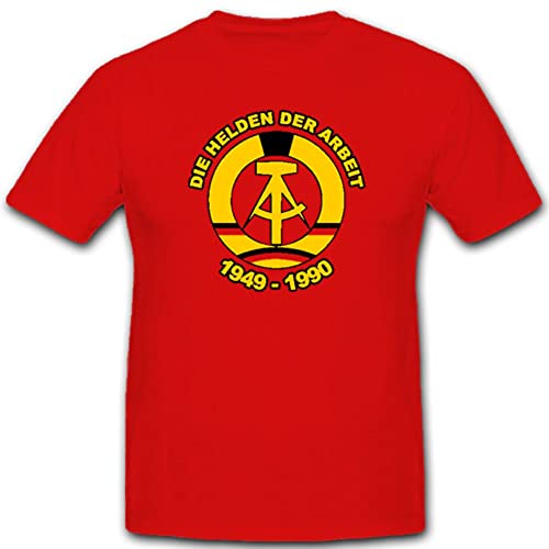 T-Shirt #4519 Copytec Les Héros de la DDR armoiries marteau de travail et compas