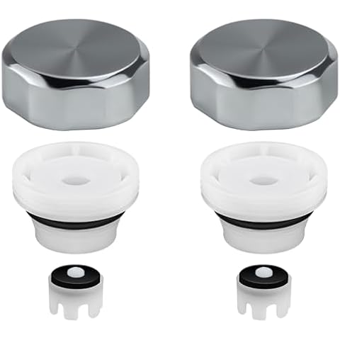 Jingzan 2 PACK VACVBKX1B Vacuum Breaker Replacement Kit for Traditional Anti-Siphon Frost-Free Sillcock Valves, Silver Color Anti Siphon Valve Repair Kit Cover