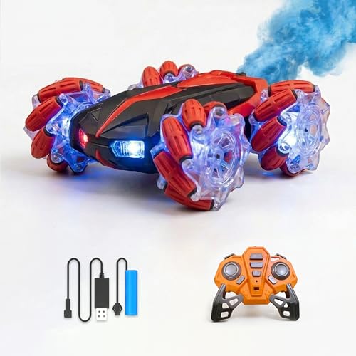 Image of 4WD RC Drift Stunt | Racing Car with 2.4GHz Remote, Lights, Music, Smoke Effect & 360 Spin | Remote Control Toy for Kids & Adults