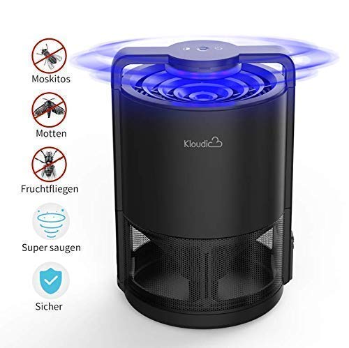 DOUHE Moustiquaire Anti-Insectes électrique Bug Zapper USB Moustiquaire Moustiquaire avec Lampe Nano LED Non Toxique Pas de rayonnement Idéal pour Le Camping, la Chambre 15-20 m² Noir