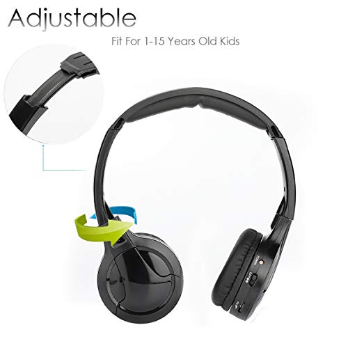 Carthree Ir Headphones 2 Channel Kids Wireless Headphones With Travelling Bag For Universal Rear Entertainment System Kids Headphones For In Car Tv Video Audio Listening #TOP4