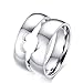 AnazoZ Anillo Plata Parejas Anillo Corazón Hueco Puzzle Anillo Compromiso Anillo Acero Inoxidable Mujer Talla 17 & Hombre Talla 17