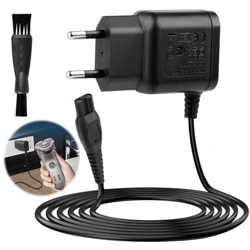 15V 1M HQ8505 Ladegerät Ladekabel für Philips Rasierer, Kompatibel mit Philips 3000 5000 7000 9000 HC5630 MG5750 MG7745 QP6510 QP6651 BG5020 Barttrimmer Netzteil mit BartreinigUngsbürste