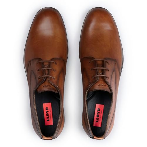 LLOYD Larin Men's Lace-Up Shoes in Brown Smooth Leather, brown, 10.5 Men3