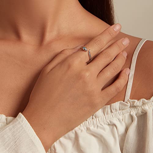 Snake Ring For Women Adjustable Animal Earring S925 Sterling Silver Hypoallergenic Ring Vintage Sanke Wrap Stacking Statement Rings For Women Girls Gifts #TOP2