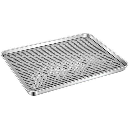 Muteitt Égouttoir À 2 Niveaux, Égouttoir À Vaisselle avec Bac D'égouttage, Égouttoir avec Bac D'égouttage, Tapis De Séchage De Vaisselle, Support De Plateau D'égouttage D', Plateau À Thé