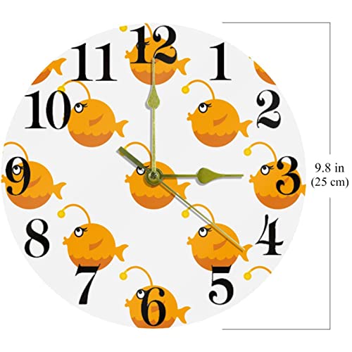 Horloge murale ronde à quartz silencieuse de couleur unie pour toute la maison - 7