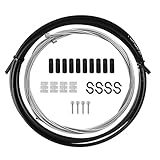 Hochwertige Materialien:Fahrrad Schaltzug und Übertragungsleitungsrohr und aus neuem PVC-Material und Kohlenstoffstahldraht, hochfest und sehr langlebig.Nicht leicht beschädigt, kann für eine lange Zeit verwendet werden