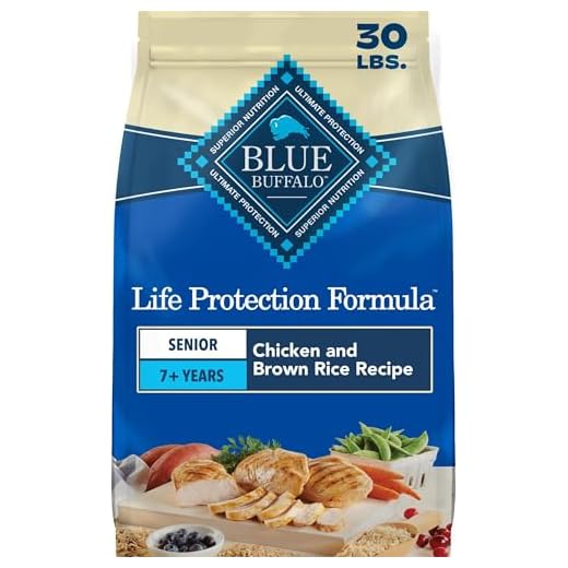 Blue Buffalo Life Protection Formula Senior Dry Dog Food, Supports Joint Health and Mobility, Made with Natural Ingredients, Chicken & Brown Rice Recipe, 30-lb. Bag