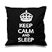 Negro Funda de Cojín Keep Calm And Sleep 16 "X 16" Daughter Amigo Regalo Decorativo Cojín Hogar Caballo Equestre