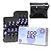 Produktbild Eco Lily 6 Pack Slipeinlagen Waschbar Damenbinden mit Bambuskohle | Wiederverwendbare, wasserdichte, saugfähige Menstruationspads | Mittlere bis starke Perioden | Bonus Aufbewahrungstasche