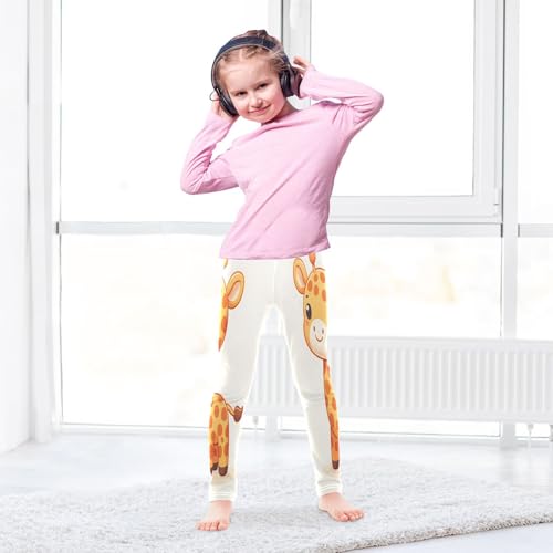 Bolaz Toddler Girls Leggings Printed Yoga Pants Leggings Cartoon Giraffe for Kids4