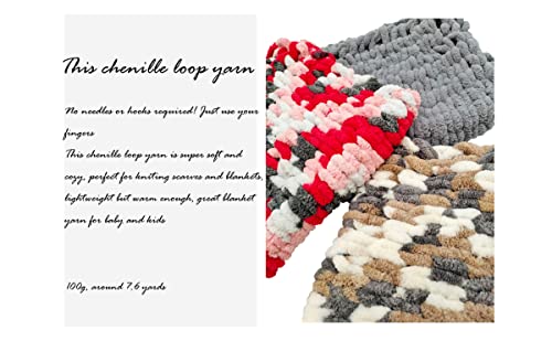 DDL&HEXI 3 of Loop Yarn Finger Knitting Yarn (103)