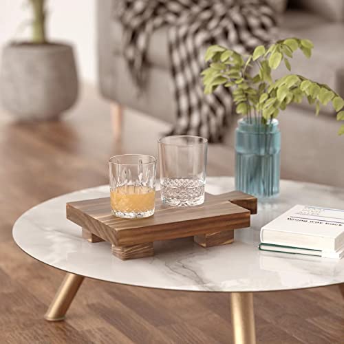 Cokokert Wood Pedestal Soap Stand, Wood Riser Soap Tray For Kitchen Sink, Dish Soap Tray For Kitchen Bathroom Counter,Rustic Candle Plant Holder, Counter Soap Dish Decor #TOP4