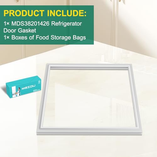 UPGRADED MDS38201426 Freezer Door Gasket Replacement Compatible with LG Refrigerator Parts Fridge Door Seal, Replaces Part Number MDS38201411 MDS38201414 MDS38201420 Kenmore Freezer Door Seal by POOLKEY - Used condition - Image 8