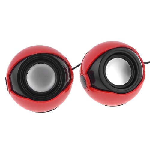 Ruilogod �y�A ���b�h �u���b�N 3.5mm - USB2.0 �~�j�X�s�[�J�[ PC �m�[�g�u�b�N �m�[�g�p�\�R���p