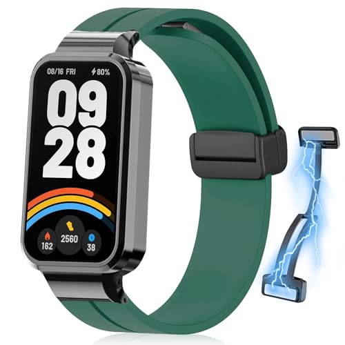 [RicYeel] ���C�t�� �V���R���o���h Xiaomi Smart Band 9 Active/Xiaomi Redmi Smart Band 3 �Ή� �o���h �}�O�l�b�g�t�� �����ȒP �X�|�[�c�o���h �X�g���b�v �ւ��o���h �����x���g Xiaomi