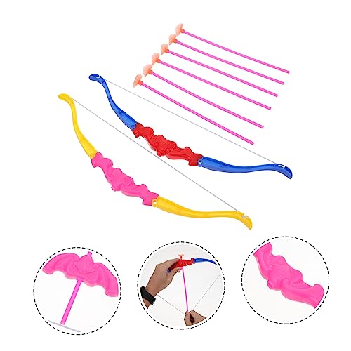 LAPYAPPE 6bags Practical Boys and Girls Bow Arrow Game Toy Archery Props Suction Cup Arrows Outdoor Activity Toy Random Color - Image 9