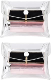 Jowxsx 2 bolsas de maquillaje transparentes d...