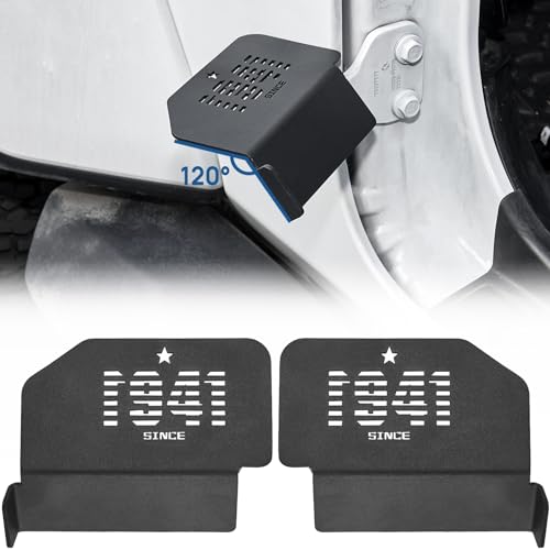 JOYTUTUS Upgraded 120 Wrangler Foot Pegs Compatible with Wrangler JK JL Gladiator JT 2007 to 2026 Exterior Door Hinge Foot Rest Pedals (1941 Pattern)