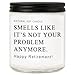 Retirement Gifts for Woman Men, Happy 2026 Retirement Candle, Funny Retired Farewell Gifts for Coworkers, Teacher, Nurse, Boss, Friends - Lavender Scented (7oz)