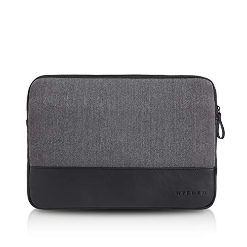 HYPHEN Esse Sleeve 13.3 Laptop Case – Premium Soft Polyester Protective Sleeve for MacBook Pro/Air, Ultrabook & 13-Inch Laptops, Water-Resistant, Slim & Travel-Friendly – Black