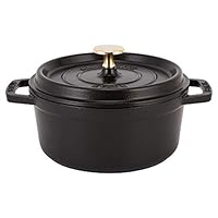 美品 18cm ストウブ ブラック ピコココット ラウンド staub 432.jpg