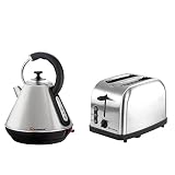Electric Kettle & Toaster Set, Stainless Steel - Quartz Silver