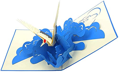 Poplife Crane Bird Pop Up Card, 3D Card For All Occasions - Gift For Artists, Birding #TOP1