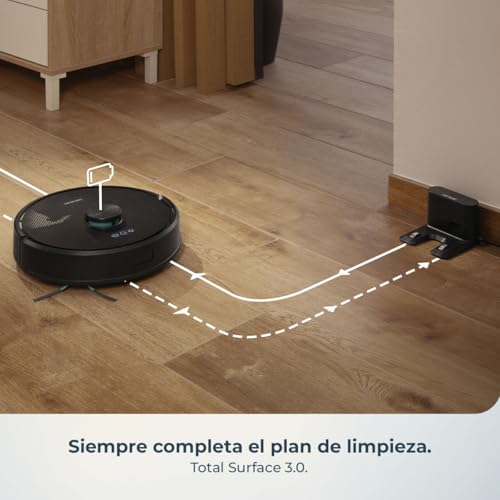 Miniatura 10 de Cecotec Robot Aspirador Conga M70 Genesis. Navegación Láser, Motor Ungravity Con 20000pa, Aspira, Barre, Friega Y Pasa La Mopa, Cepillo De Silicona, Doble Depósito, App 3.0, Cubre Hasta 180m
