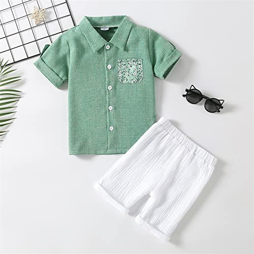 Terno recém-nascido para bebês meninos, meninos, primavera, verão, estampado, algodão, manga curta,