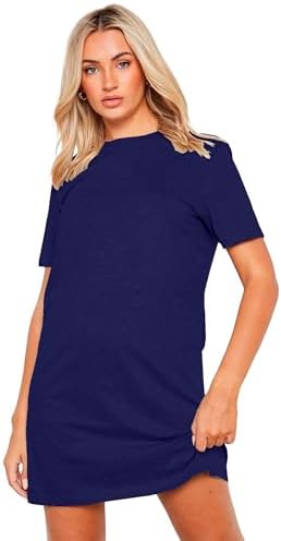 Vestido Camisetão Feminino Para Mulheres Super Estiloso - Slim Fi...