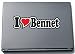 Produktbild INDIGOS UG - Aufkleber - I Love Heart Decal Sticker Laptopskin 297 mm - Ich Liebe - I Love Bennet - Laptop Netbook Computer - Sticker mit Namen vom Mann Frau Kind