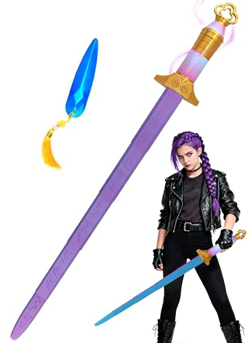 Cosplay Anime Weapons Sword Halloween Costume Accessory Gift for Anime Lovers (Purple)