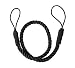 Set of 2 Rope Satin Drape Curtain Tiebacks Holdbacks, 27" Long, Black