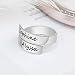 Grand Made Personalizado Nombre Twist Ring 2 Nombre Abierto Ajustable Grabado Nombre...