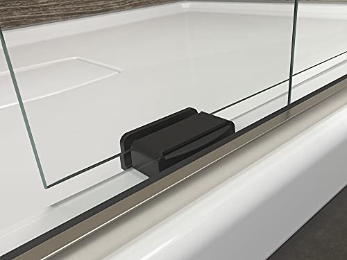 Kohler Levity® Sliding Shower Door, 74-In H X 56-5/8 -59-5/8-In W, With 1/4-In Thick Frosted Glass With Vertical Blade Handles, Matte Nickel #TOP4