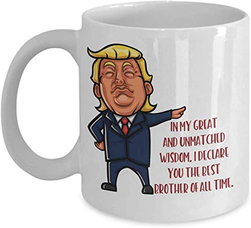 POTUS Quote Mug, Best Brother - Great and Unmatched Wisdom - Gift for Brother
