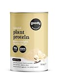 Goodly, Proteine Vegetali in Polvere Gusto Vaniglia, Senza Glutine e Zuccheri Aggiunti, Ricche di Proteine e Fibre, 320 g