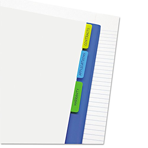 Redi-Tag 31080 Write-On Self-Stick Index Tabs 1 1/2 X 2 Blue Green Yellow 30/Pack #TOP1