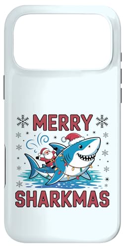 Merry Sharkmas AO[Z[^[ T^ CfBO V[N Cgt X}zP[X iPhone 17 Pro Max p